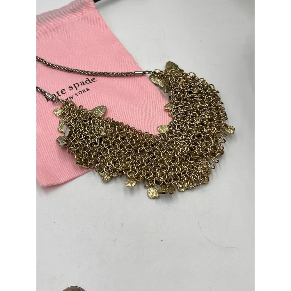 Kate Spade New York Papillon Faux Pearl Inlay Butterfly‎ Bib Statement Necklace